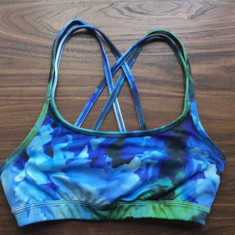 Floral print Athleta sports bra
